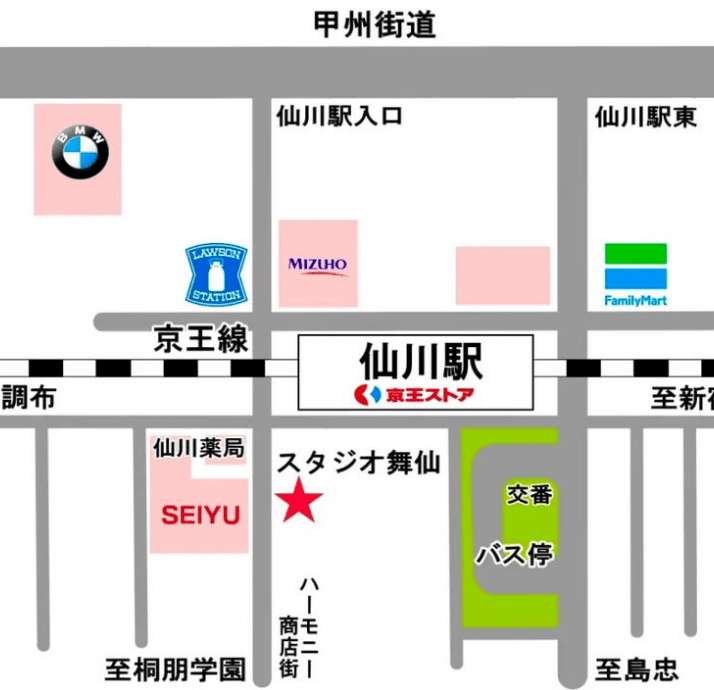仙川校マップ